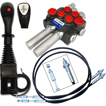 ROZDZIELACZ 40L + JOYSTICK 1P ZESTAW 2 SEK DO TURA